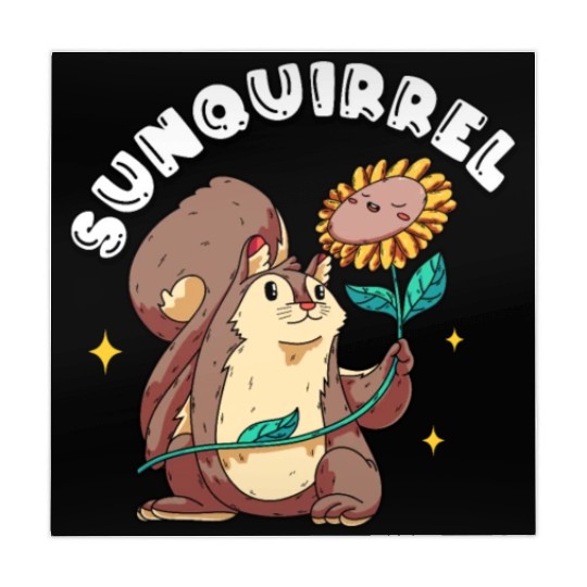 Sunquirrel Squirrel & Sunflower-Themed Leisure Mahjong Mats
