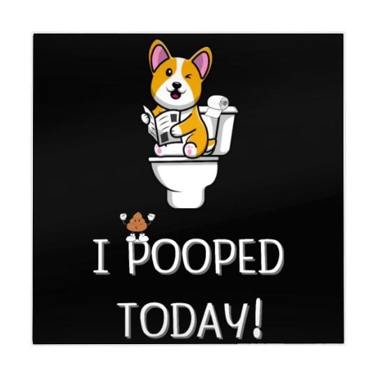 Funny I Pooped Today Funny dog Poop Birthday Mahjong Mats