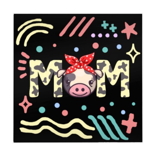 Cow Mom Mahjong Mats, Mother's Day Gift Funny Cow Lover