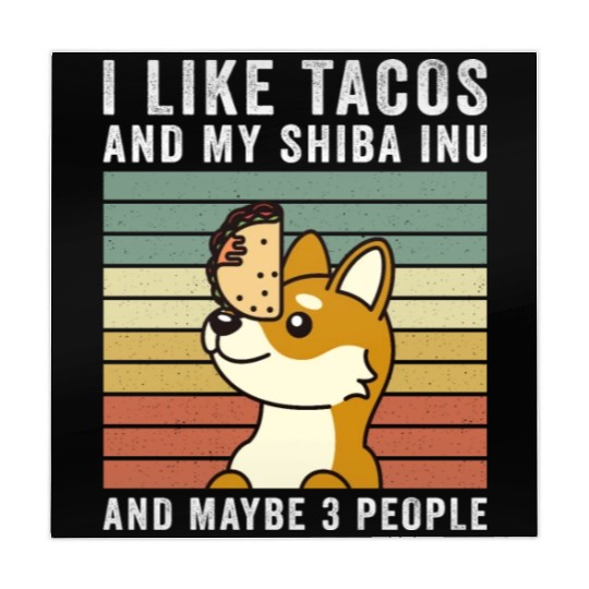 I Like Tacos And My Shiba Inu And Maybe 3 People Mahjong Mats