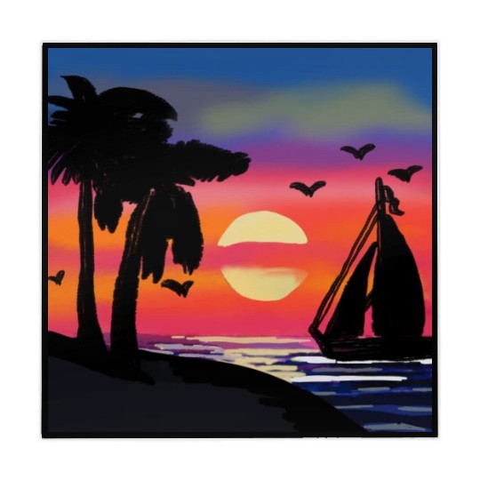 Beach Sunset Mahjong Mats