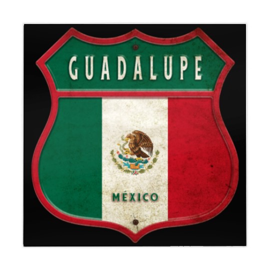 Guadalupe Mexico crest design Mahjong Mats