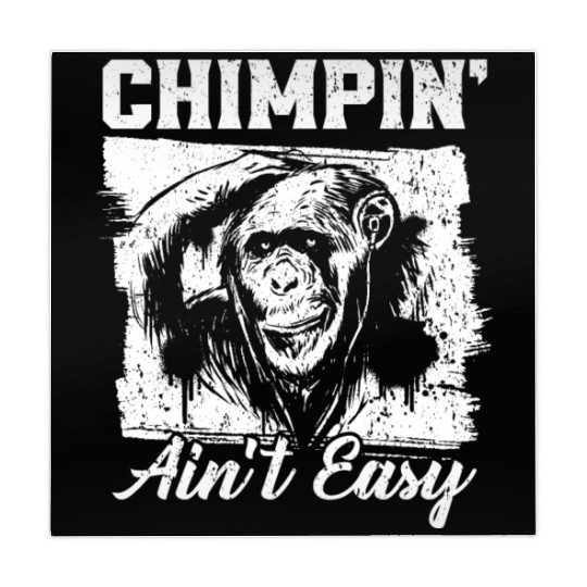 Chimpin' Ain't Easy Monkey Zookeeper Chimpanzee Mahjong Mats