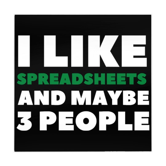 i like spreadsheets and people Excel Spreadsheet Mahjong Mats