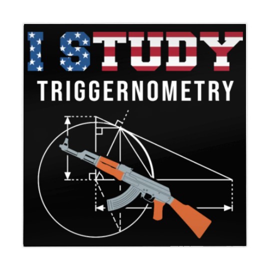 I Study Triggernometry - Gun Lover Mahjong Mats