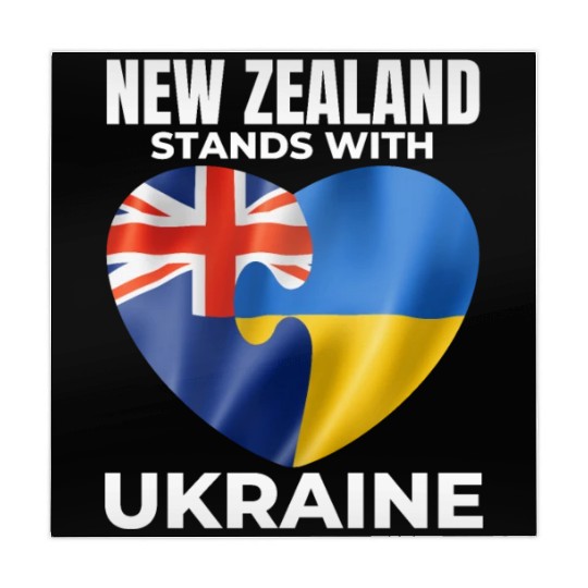 New Zealand stands with Ukraine Mahjong Mats