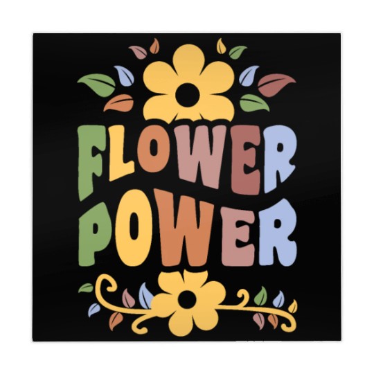 Flower Power 1960's Hippie Floral Funny Saying Mahjong Mats