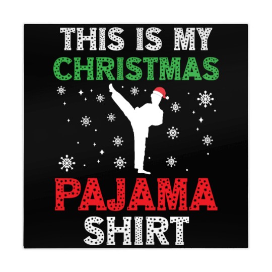 Christmas Funny Karate Pajama Xmas Holiday Gift Mahjong Mats