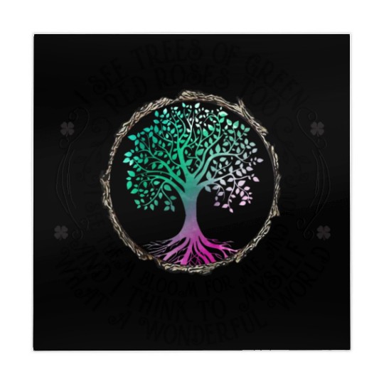 I See Trees Of Green Red Roses Too What Wonderful Mahjong Mats