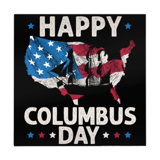 Happy Columbus Day Christopher Columbus Navigator Mahjong Mats