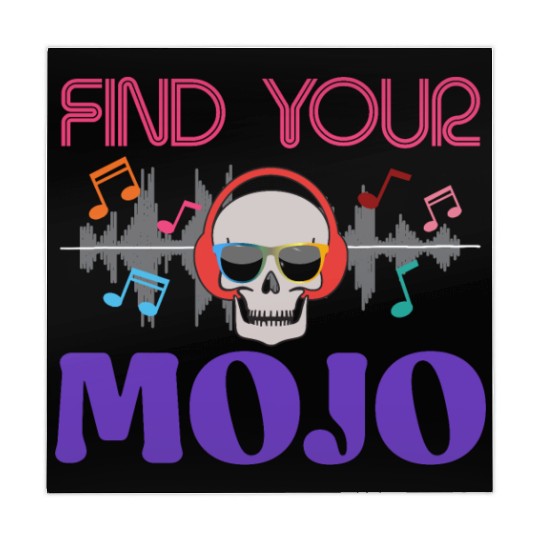 Find Your Mojo Colorful Violet Pink Retro Font Mahjong Mats
