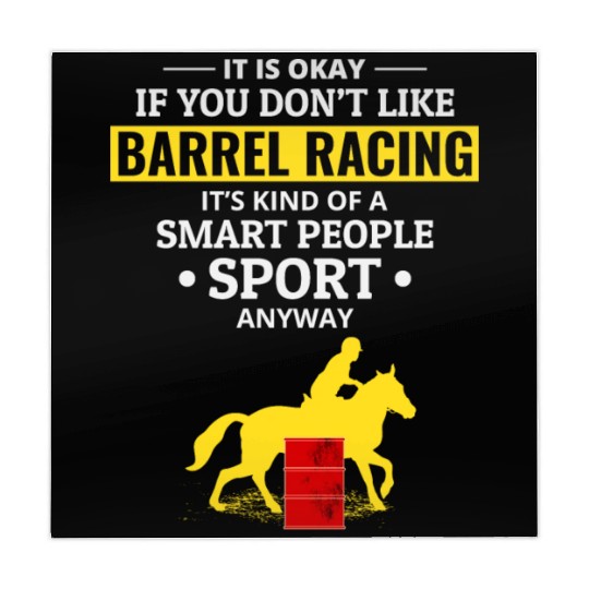 Barrel Racer Rodeo Racing Horse Riding Race Funny Mahjong Mats