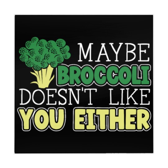 Maybe Broccoli Doesn't Like You Either Vegetable Mahjong Mats