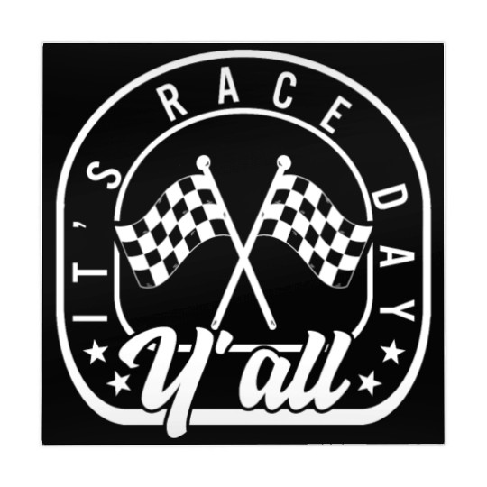 It's Race Day Y'all Mahjong Mats, Race Day Checkered