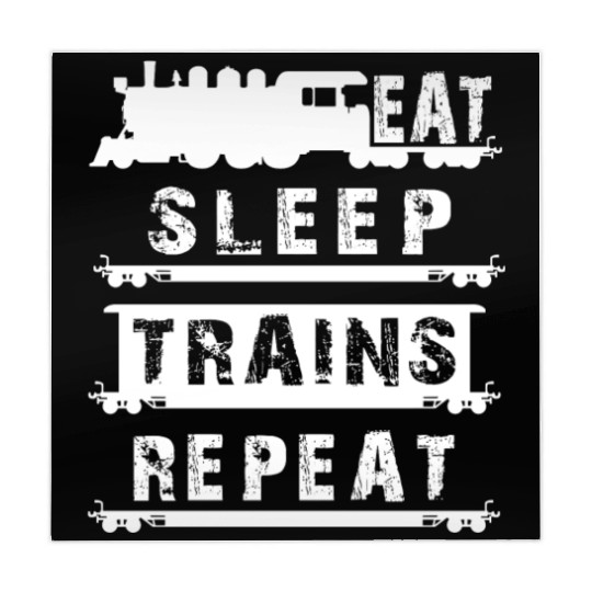 Railfan Outfit For Him Men Boys Eat Sleep Trains R Mahjong Mats