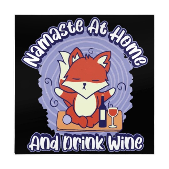 Namaste Home And Drink Wine Funny Yoga Gift Mahjong Mats