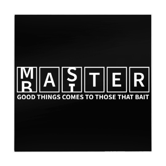 Master Baiter Funny Double Meaning Fishing Design Mahjong Mats