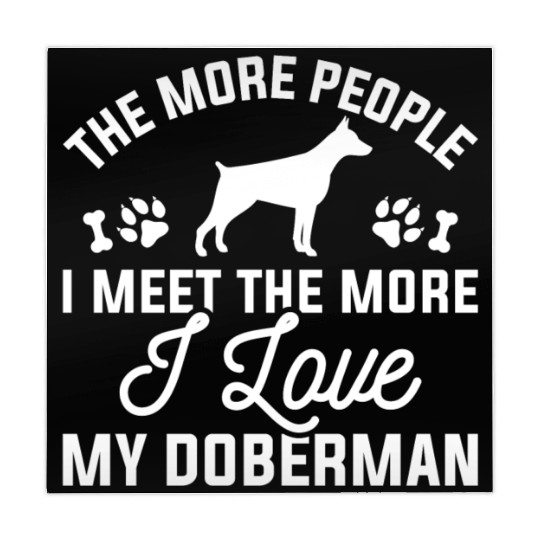 I Love My Doberman Mahjong Mats