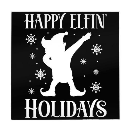 Christmas Happy Elfin Holidays Funny Elf Xmas Gift Mahjong Mats