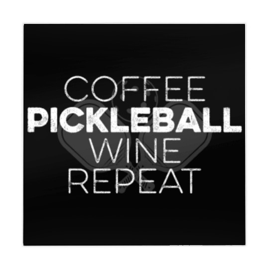 Funny Coffee Pickleball Wine Repeat Dink Sports Mahjong Mats