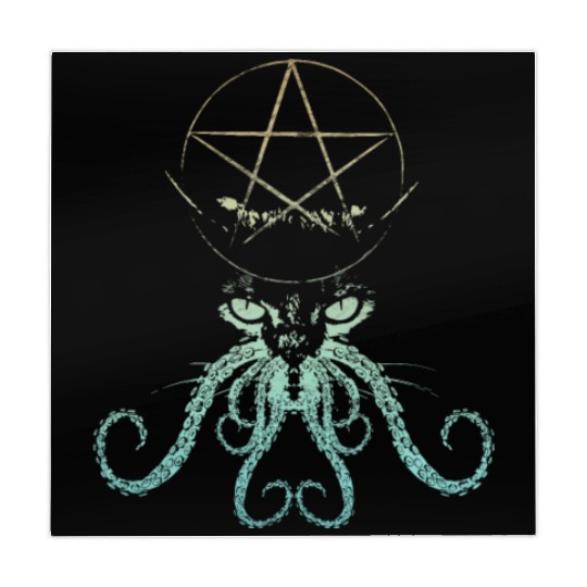 Monster Cat - Cream Vintage Mahjong Mats