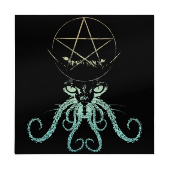 Monster Cat - Cream Vintage Mahjong Mats