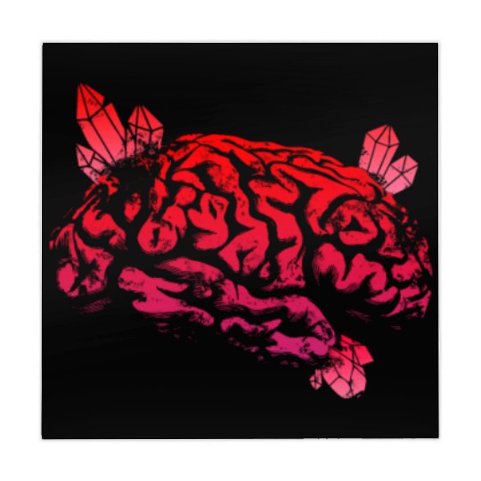 Brain with Crystal - Red Mahjong Mats