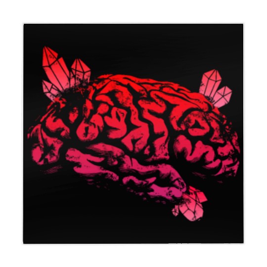 Brain with Crystal - Red Mahjong Mats