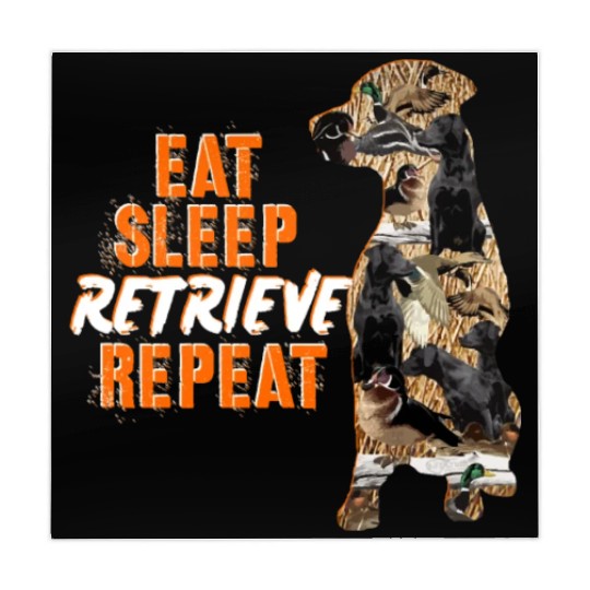 Labrador Retriever Duck Hunting Design Mahjong Mats