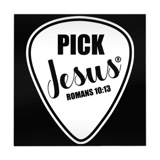 Pick Jesus Funny Christian Music Guitar Pick Mahjong Mats