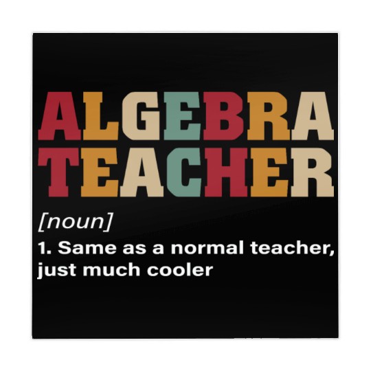 Math Teacher Algebra Teacher Noun Definition Mahjong Mats