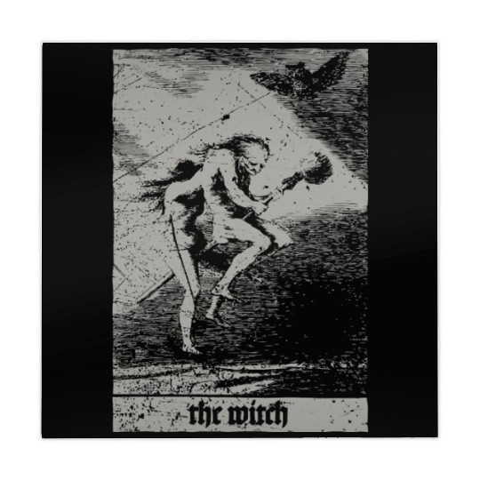 Vintage Occult The Witch Tarot Card Satanic Mahjong Mats