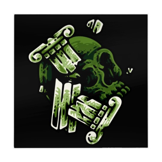 green skull Mahjong Mats