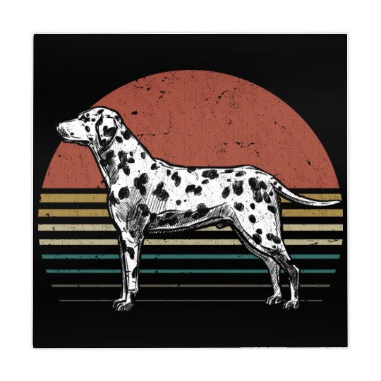 Dalmatian Retro Dog Lover Mahjong Mats