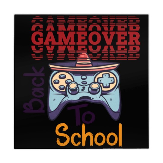 game over back to school funny design Mahjong Mats