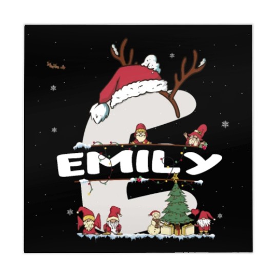 Emily Christmas - Emily Name funny Xmas Mahjong Mats