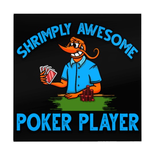 Funny Shrimp/Prawn Pun. Shrimply Awesome Poker Mahjong Mats