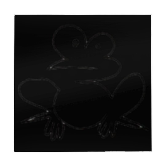 draw a cute little frog again with line art Mahjong Mats