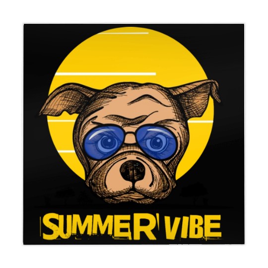 Summer vibes doggy paradise - Dog Lover Mahjong Mats