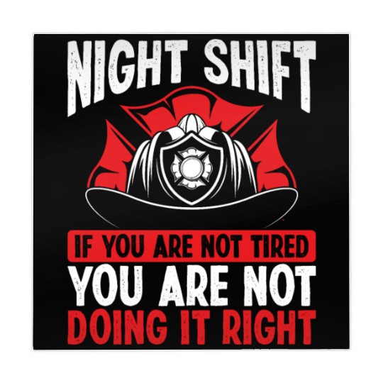 Firefighter Volunteer Funny Night Shift Firemen Mahjong Mats
