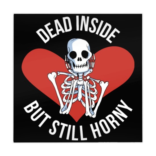 Dead Inside But Still Horny Funny Goth Gift Mahjong Mats