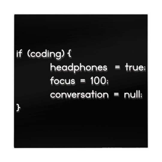 Coding Headphones, Coder, Programmer Mahjong Mats