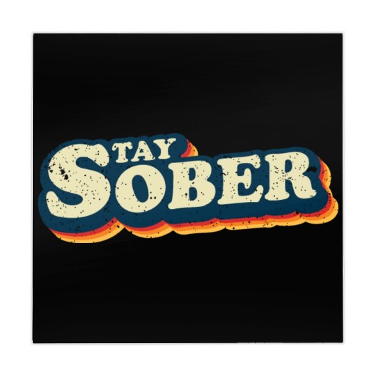 Stay Sober Retro Vintage | Sobriety Mahjong Mats