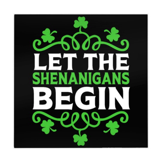 Funny St Patricks Day Let The Shenanigans Begin Mahjong Mats