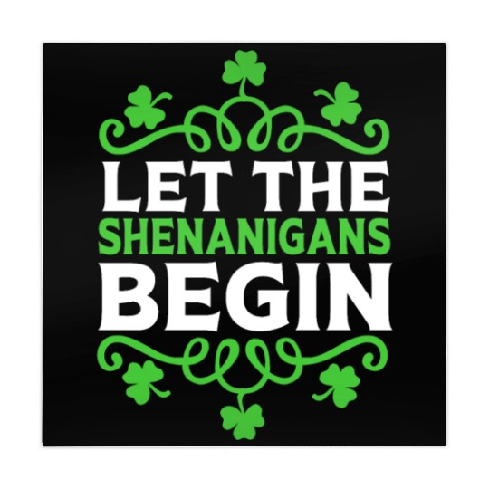 Funny St Patricks Day Let The Shenanigans Begin Mahjong Mats