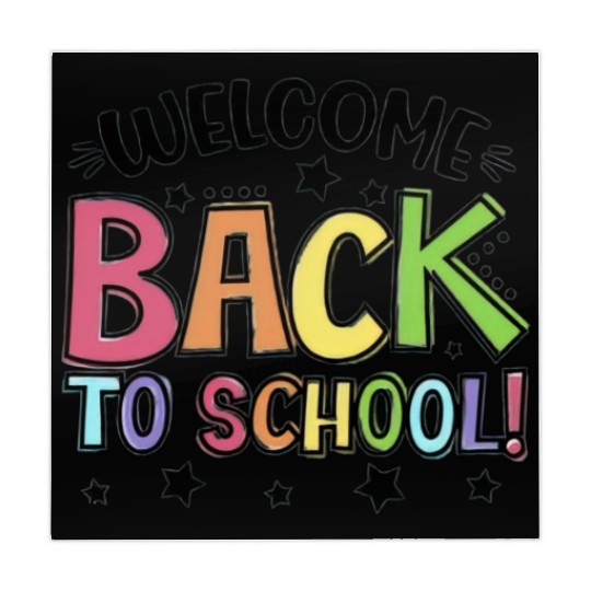 Welcome Back to School Student Teacher Colorful Mahjong Mats