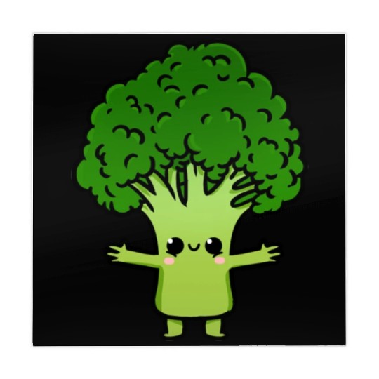 Kawaii Broccoli For Broccoli Lover Mahjong Mats