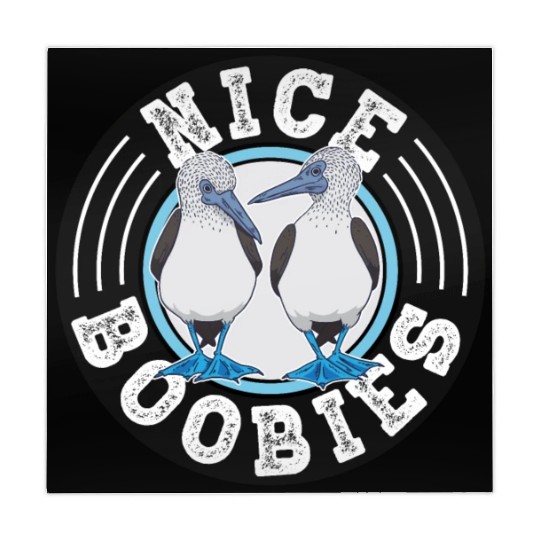 Nice Boobies Adult Humor Halloween Gift Booby Bird Mahjong Mats