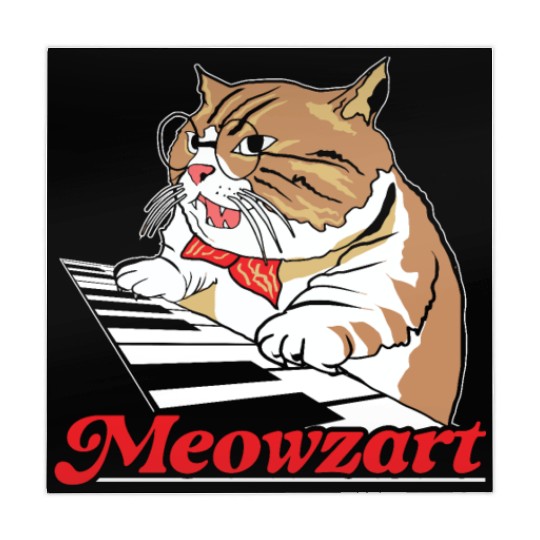 Meowzart Piano Cat Musician Musical Pianist Music Mahjong Mats