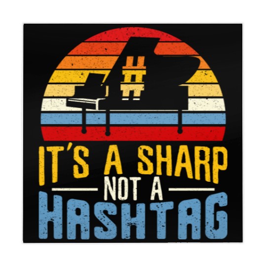 It's A Sharp Not A Hashtag Piano Musician Mahjong Mats